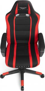 Fotel Gamvis Hyper Czarno-czerwony (materiałowy) 3