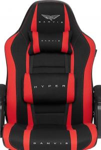 Fotel Gamvis Hyper Czarno-czerwony (materiałowy) 5