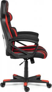 Fotel Gamvis Hyper Czarno-czerwony (materiałowy) 6