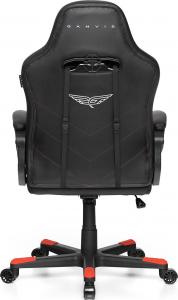 Fotel Gamvis Hyper Czarno-czerwony (materiałowy) 7