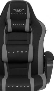Fotel Gamvis Hyper Czarno-szary (materiałowy) 5