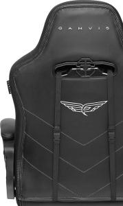 Fotel Gamvis Hyper Czarno-szary (materiałowy) 8