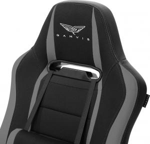 Fotel Gamvis Hyper Czarno-szary (materiałowy) 9
