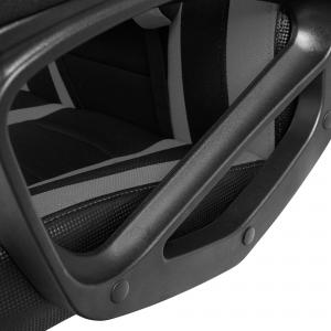 Fotel Gamvis Hyper Czarno-szary (materiałowy) 10