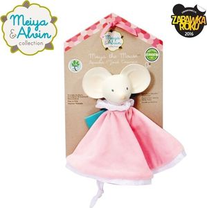 Meiya and Alvin Meiya & Alvin - Meiya Mouse Snuggly Comforter with Organic Teether Head 1
