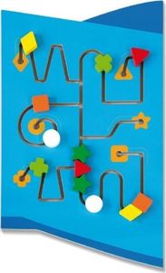 Viga Sensoryczna Edukacyjna Tablica Drewniana Manipulacyjna Samolot 5