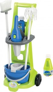 Ecoiffier Wózek sprzątający z akcesoriami Clean Home 8 elementów 1