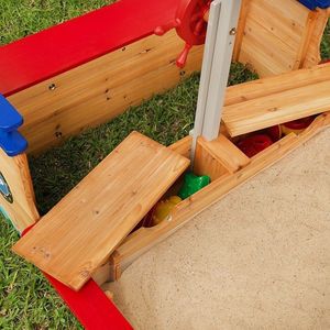 Kidkraft KidKraft Drewniana piaskownica Statek piracki z baldachimem 6
