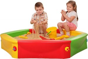 Nova Piaskownica modułowa z przykryciem 120x120 cm (543249) 5