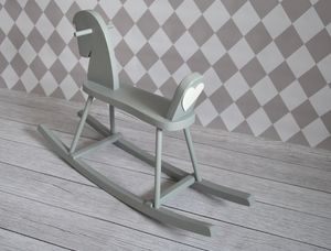 Lufcik Drewniany konik na biegunach z dekorem 5