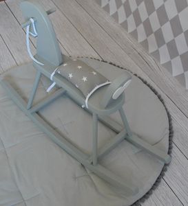 Lufcik Drewniany konik na biegunach z dekorem 7