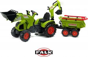 Falk FALK Ogromny traktor CLAAS AXOS z Przyczepą, Łyżką i Spychaczem 1