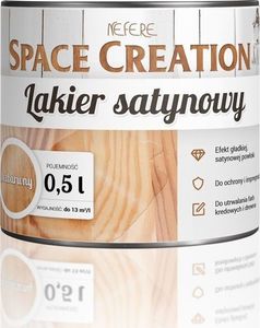 Space Creation Lakier satynowy do powierzchni malowanych farbą kredową i do drewna 1