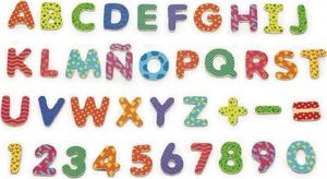 Viga Viga Drewniany Zestaw Magnetyczny Literki i cyferki 2