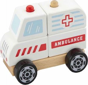 Viga Drewniane Klocki Ambulans 1