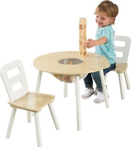 Kidkraft KidKraft Stolik drewniany + 2 krzesełka 1