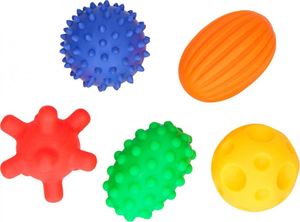 MomsCare Piłeczki sensoryczne 5 sztuk w pudełku 2