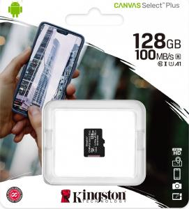 Karta Kingston Canvas Select Plus MicroSDXC 128 GB Class 10 UHS-I/U1 A1 V10 (SDCS2/128GBSP) 3