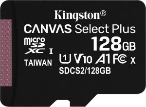 Karta Kingston Canvas Select Plus MicroSDXC 128 GB Class 10 UHS-I/U1 A1 V10 (SDCS2/128GBSP) 1
