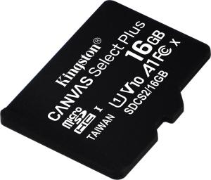 Karta Kingston Canvas Select Plus MicroSDHC 16 GB Class 10 UHS-I/U1 A1 V10 (SDCS2/16GBSP) 1