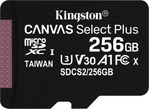 Karta Kingston Canvas Select Plus MicroSDXC 256 GB Class 10 UHS-I/U1 A1 V10 (SDCS2/256GBSP) 1