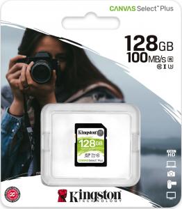 Karta Kingston Canvas Select Plus SDXC 128 GB Class 10 UHS-I/U3 V30 (SDS2/128GB) 3