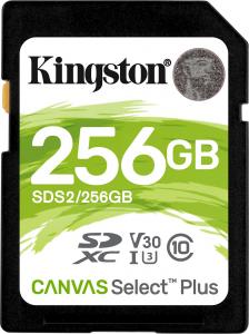Karta Kingston Canvas Select Plus SDXC 256 GB Class 10 UHS-I/U3 V30 (SDS2/256GB) 1