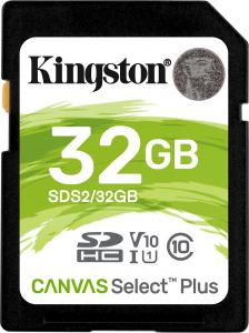 Karta Kingston Canvas Select Plus SDHC 32 GB Class 10 UHS-I/U3 A1 V10 (SDS2/32GB) 1
