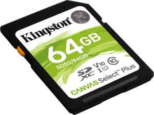 Karta Kingston Canvas Select Plus SDXC 64 GB Class 10 UHS-I/U1 V10 (SDS2/64GB) 2