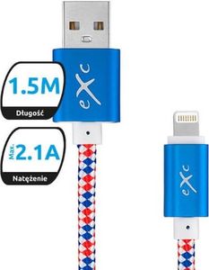 Kabel USB eXc  USB-A - 1.5 m Niebieski 1