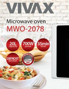 Kuchenka mikrofalowa Vivax MWO-2078 4