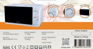 Kuchenka mikrofalowa Vivax MWO-2077 4