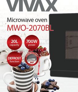 Kuchenka mikrofalowa Vivax MWO-2070BL 3
