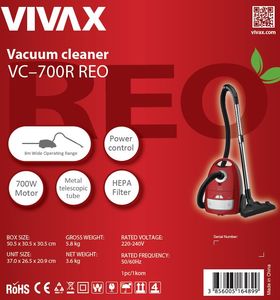 Odkurzacz Vivax VC-700R 6