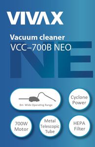 Odkurzacz Vivax VCC-700B 6
