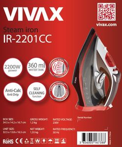Żelazko Vivax IR-2201CC 2