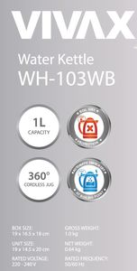Czajnik Vivax WH-103WB 3