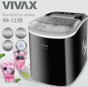 Kostkarka do lodu Vivax Kostkarka do lodu Vivax IM-123B Czarna 3