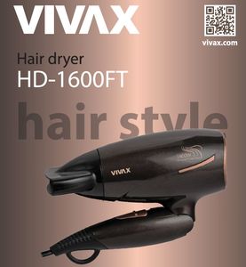 Suszarka Vivax Suszarka turystyczna Vivax HD-1600FT Czarny 4