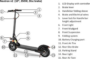 Hulajnoga elektryczna MS Energy Hulajnoga elektryczna Neutron czarna (0161337) 4