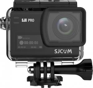 Kamera SJCAM SJ8 Pro czarna + 2 baterie + monopod standard 1
