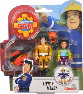 Figurka Simba Strażak Sam, 2 figurki Elvis i Mandy oraz akcesoria 1