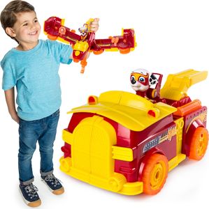 Figurka Spin Master Psi Patrol Flip and Fly Transformujący Wóz strażacki Marshall 9