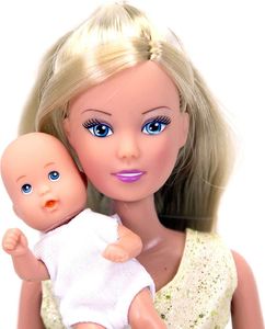 Simba Steffi Inglesina rodzina lalek lalka Steffi Kevin bobas + wózek głęboki gondola 3