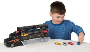 HTI Ciężarówka Transporter na resoraki + 8 autek 3