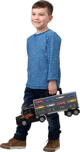 HTI Ciężarówka Transporter na resoraki + 8 autek 5