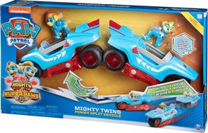Spin Master Psi Patrol Mighty Twins 2 figurki+transformujący pojazd 2w1 6