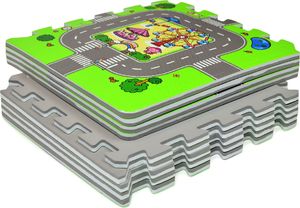 Humbi Humbi Puzzle piankowe Mata piankowa Miasto Uliczki 31,5 x 31,5 x 1cm 9 szt. uniwersalny 4