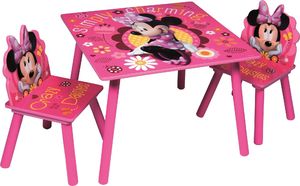 Global Global Drewniany stolik i dwa krzesełka Myszka Minnie Disney uniwersalny 1