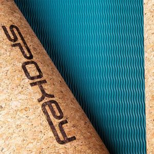 Spokey Mata do jogi SAVASANA niebieska 6